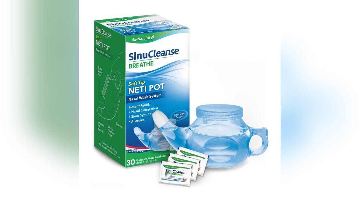 Clear the sinuses with a neti pot. 