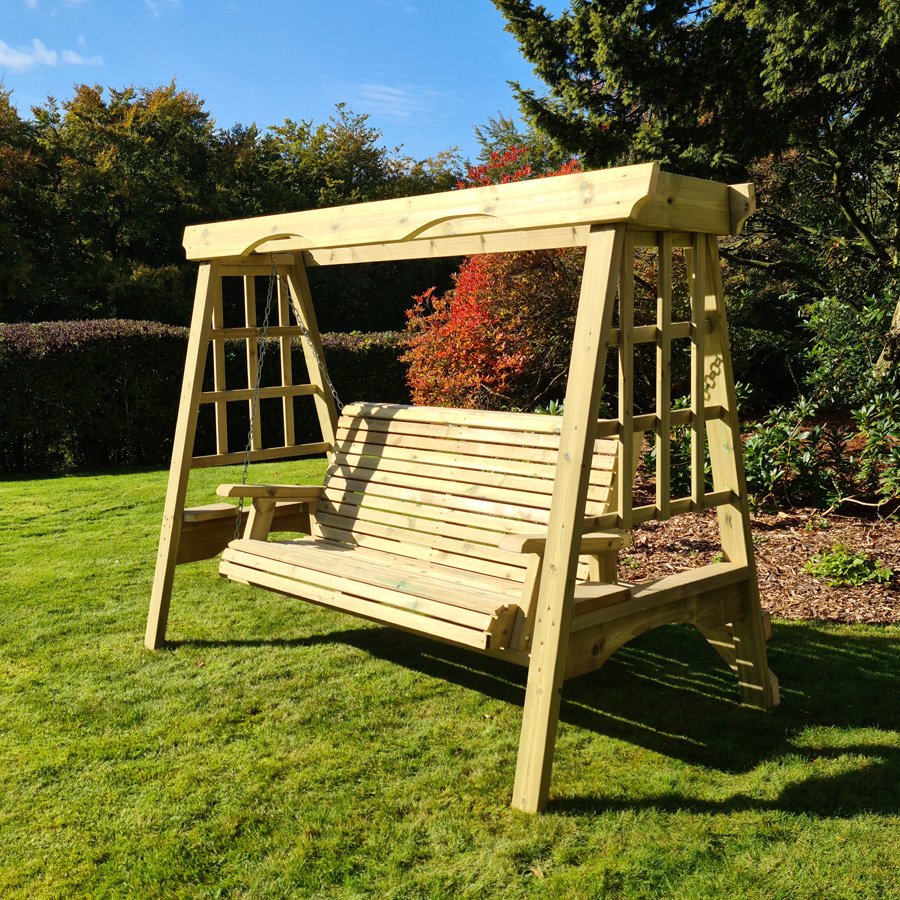 Wooden garden swing seats